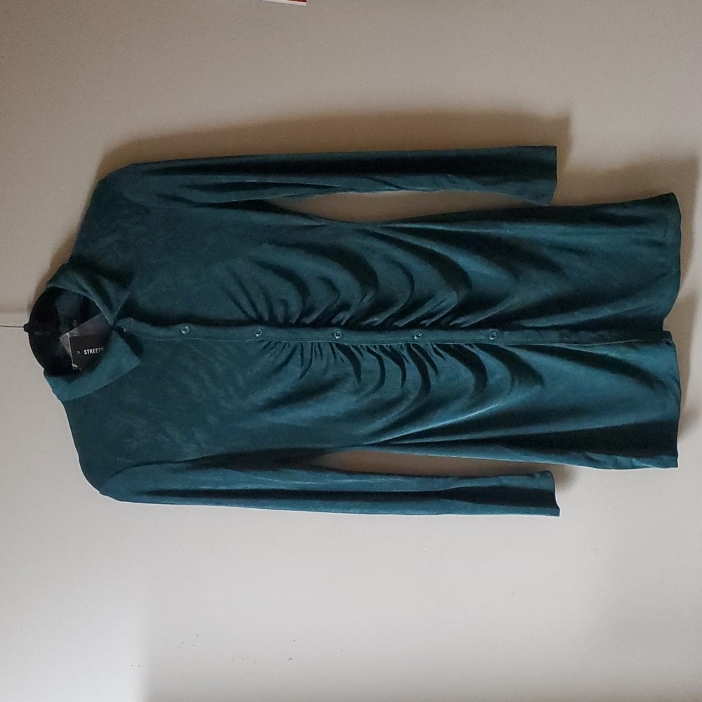 Green Long Sleeve Dress